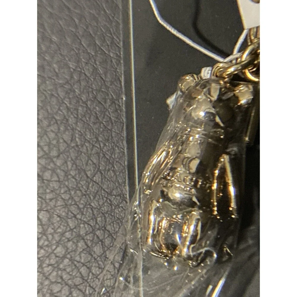 NWT Coach Collectible Mini Gold Bear Clip on Pendant Purse Charm Gold NEW YORK